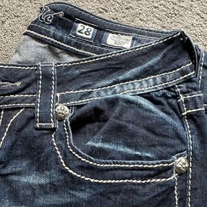 Miss Me size 28 boot cut dark wash jeans